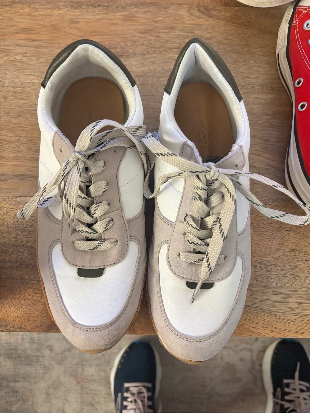 Women’s universal threads Leather & Suede Lace-Up Sneakers